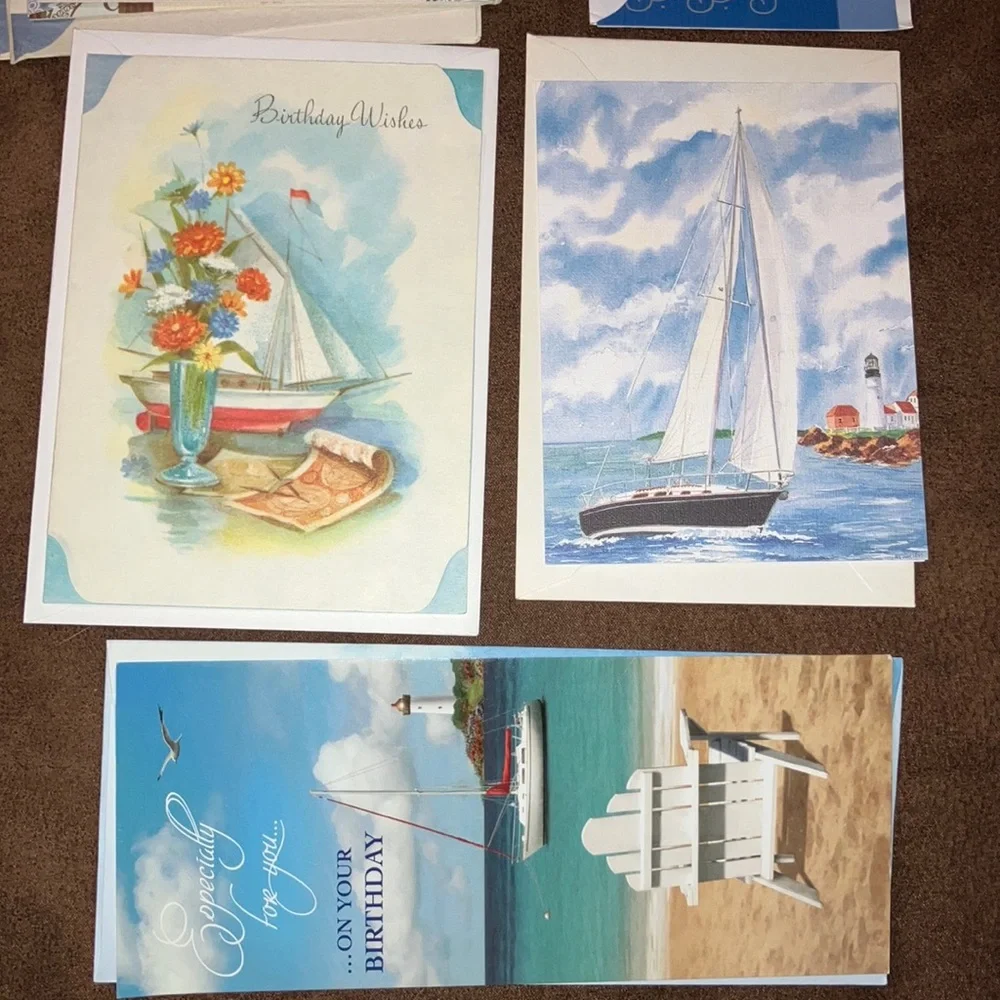 Sailing Nautical Assorted Greeting Cards Set - Picture 3 of 7